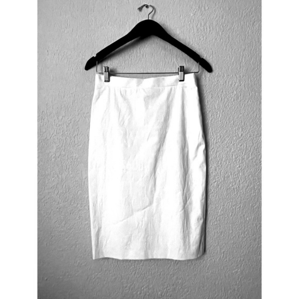 Moschino White Knee-Length Pencil Skirt